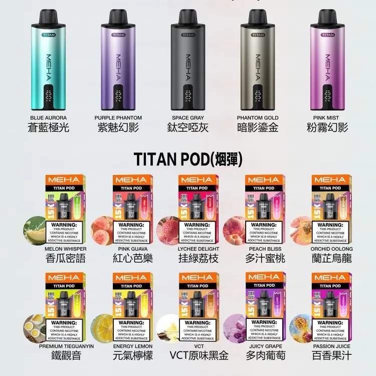 MEHA TITAN 15000 拋棄式換彈主機 | 雙發陣列霧化芯 · 15ml煙油 - 買四送主機:圖片 2